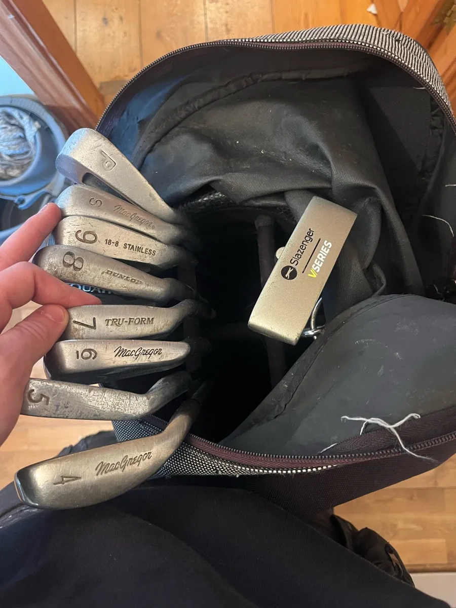 Golf bag and clubs - Image 2