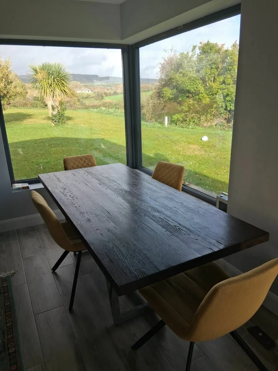 Palerno Dark Oak Table + 5 High Quality Chairs - Image 3