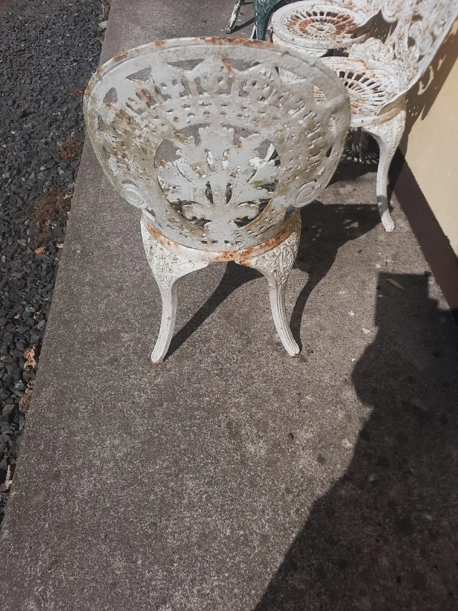 Antique garden chairs - Image 2