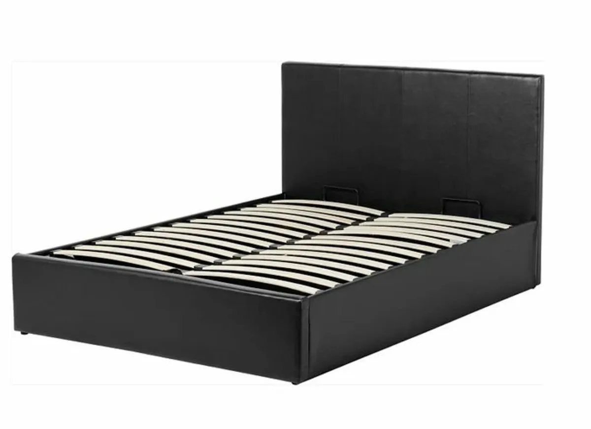 Black Ottoman Storage Bed – Excellent Condition - Image 4