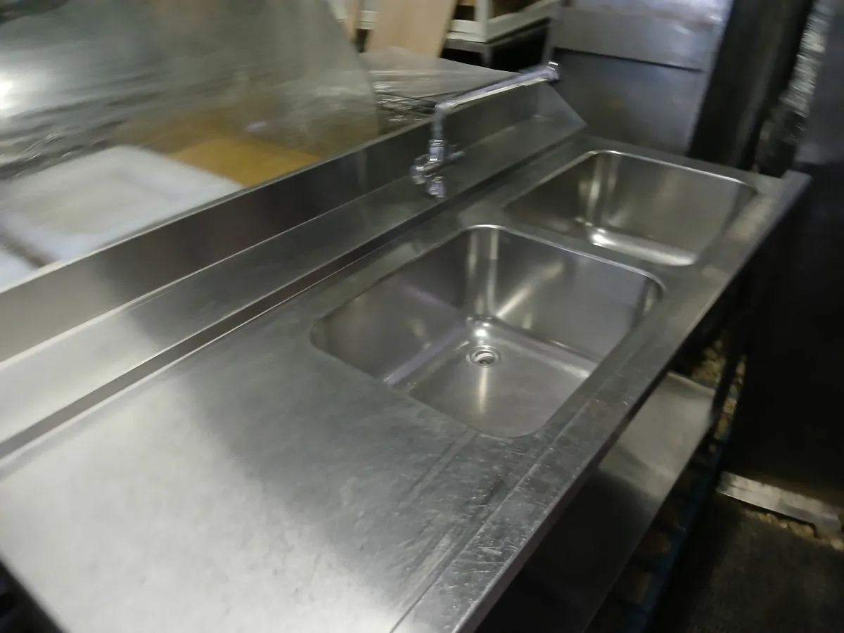 Stainless steel cabbinet sink unit complete - Image 1
