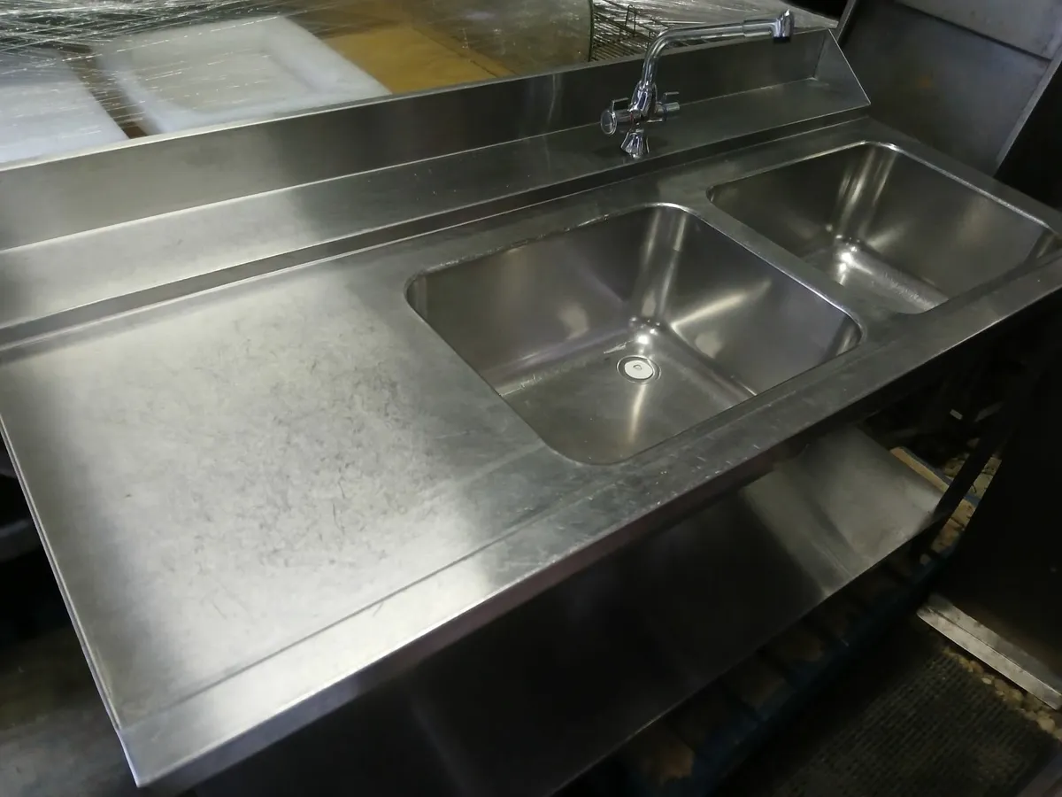 Stainless steel cabbinet sink unit complete - Image 4