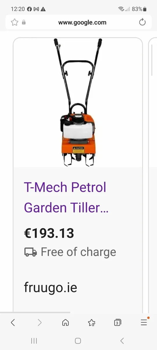 T-mech petrol tiller - Image 1