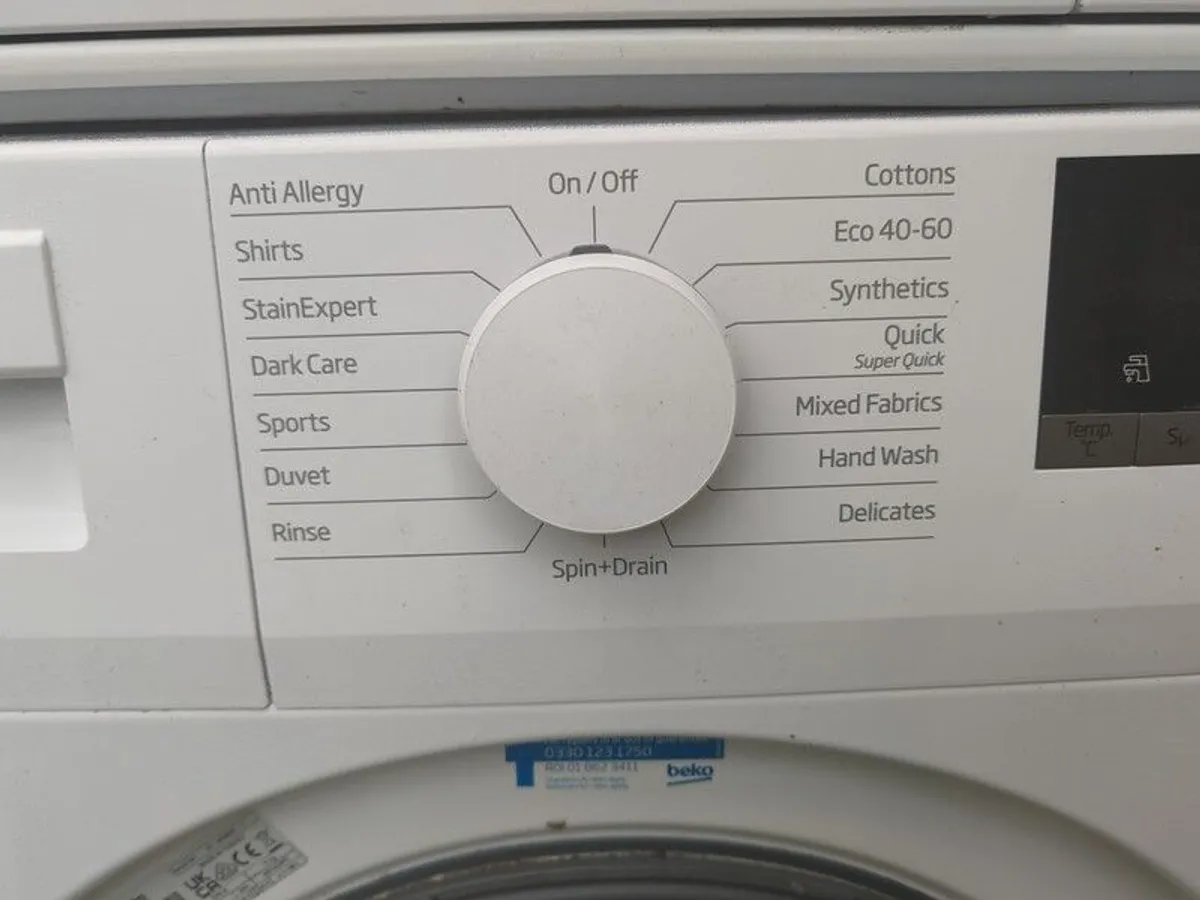 Beko 10kg 1400rpm Washing Machine - Image 2