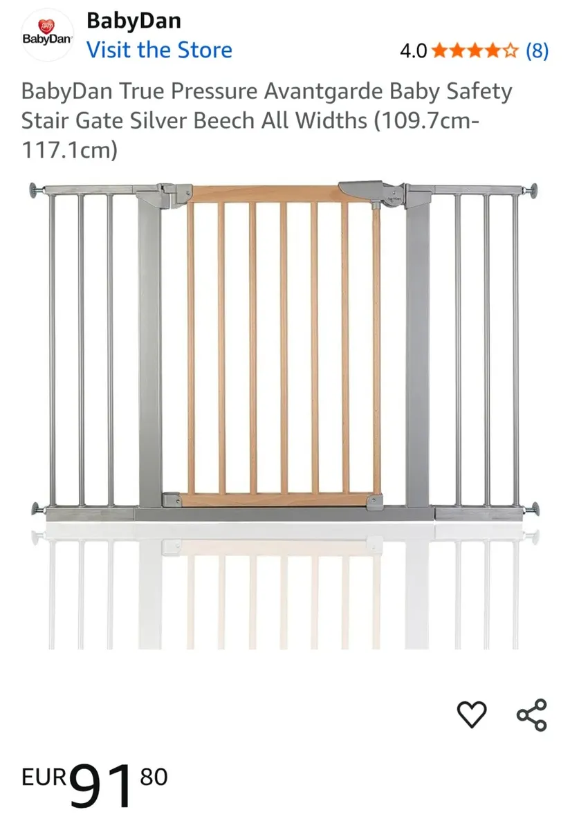 Safety stair gate up to width 117cm - Image 2