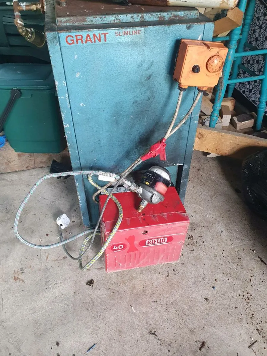 Oil burner, boiler and tiger loop - Image 1