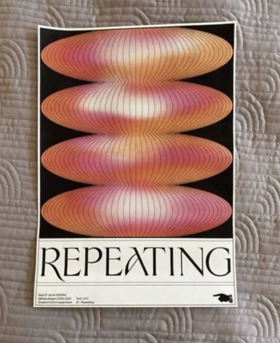 Repeating - Cool Print - Unframed - Image 1