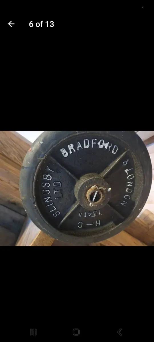 antique pitch pine industrial coffee table - Image 4