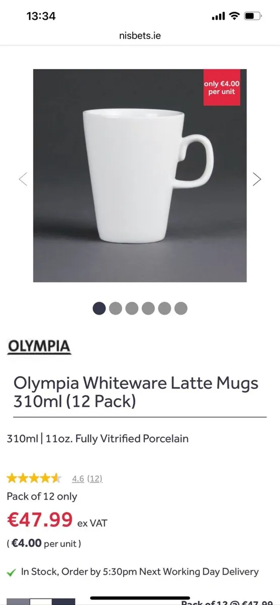 Restaurant 27 New Olympia Latte Mugs 310ml - Image 2