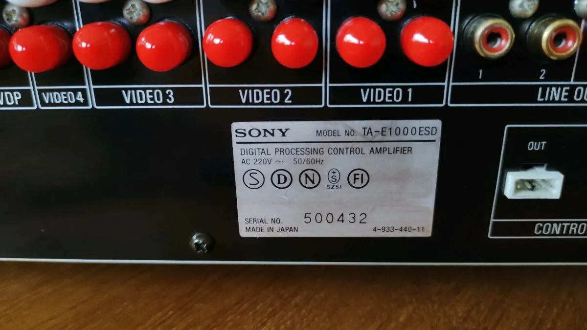 Sony TA-E1000ESD - READ THE DESCRIPTION! - Image 4