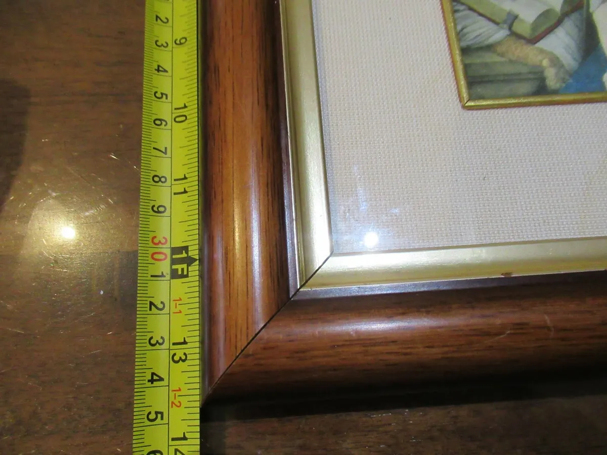 ANTIQUE vintage  picture Holy Mary cottage Gift - Image 2