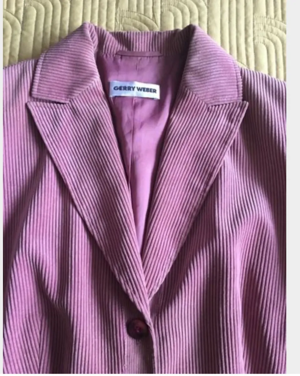 Gerry Weber Cord Blazer Jacket Size 16 - Image 1