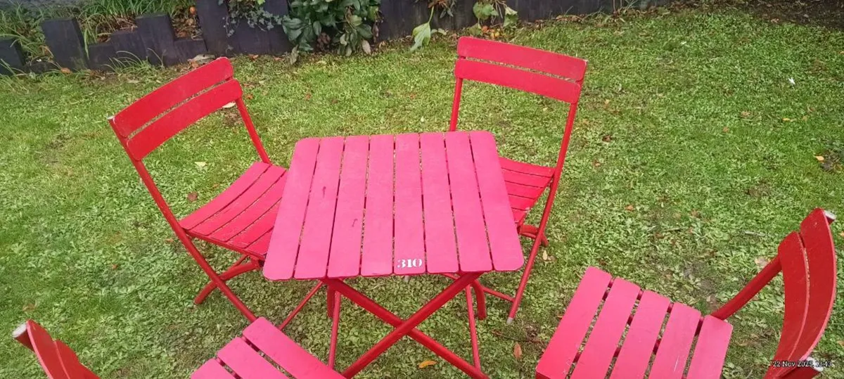 Metal folding outdoor set - Image 3