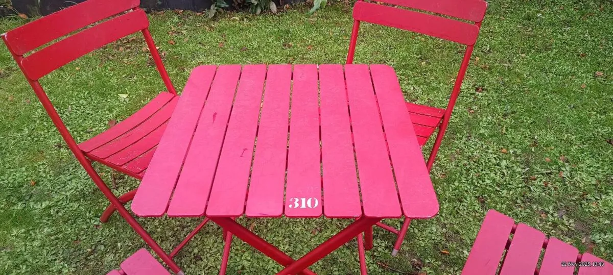 Metal folding outdoor set - Image 4