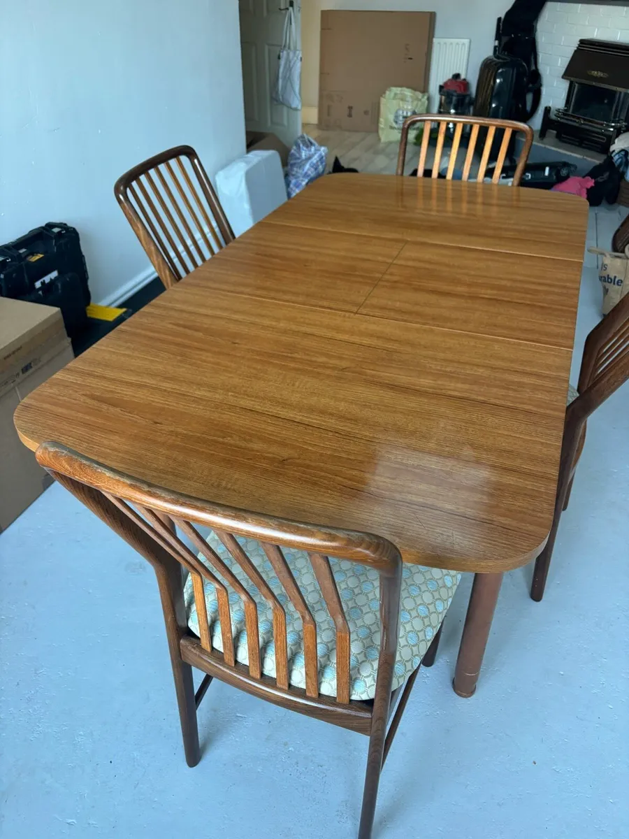 Schrieber mid-century extendable dining table - Image 2