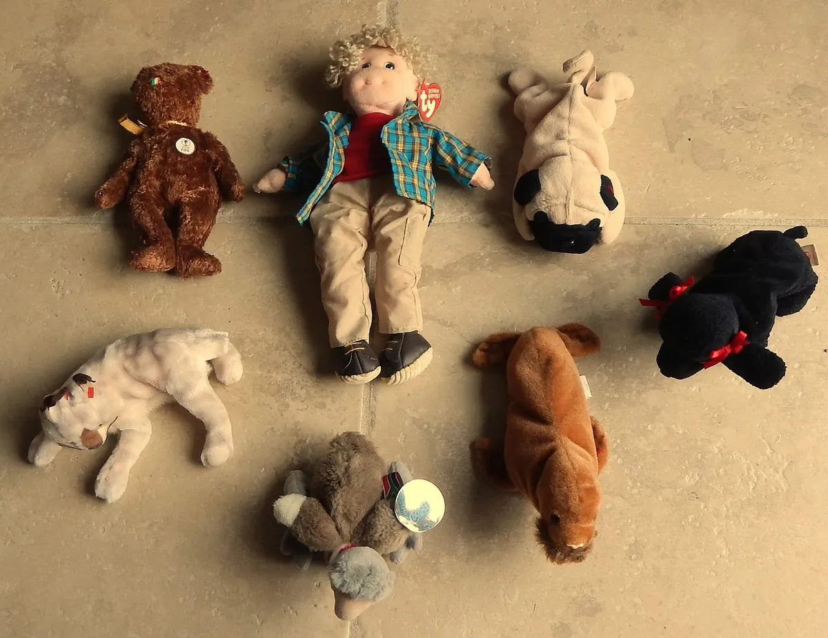 Selection of 7 Beanie Toys - Image 1
