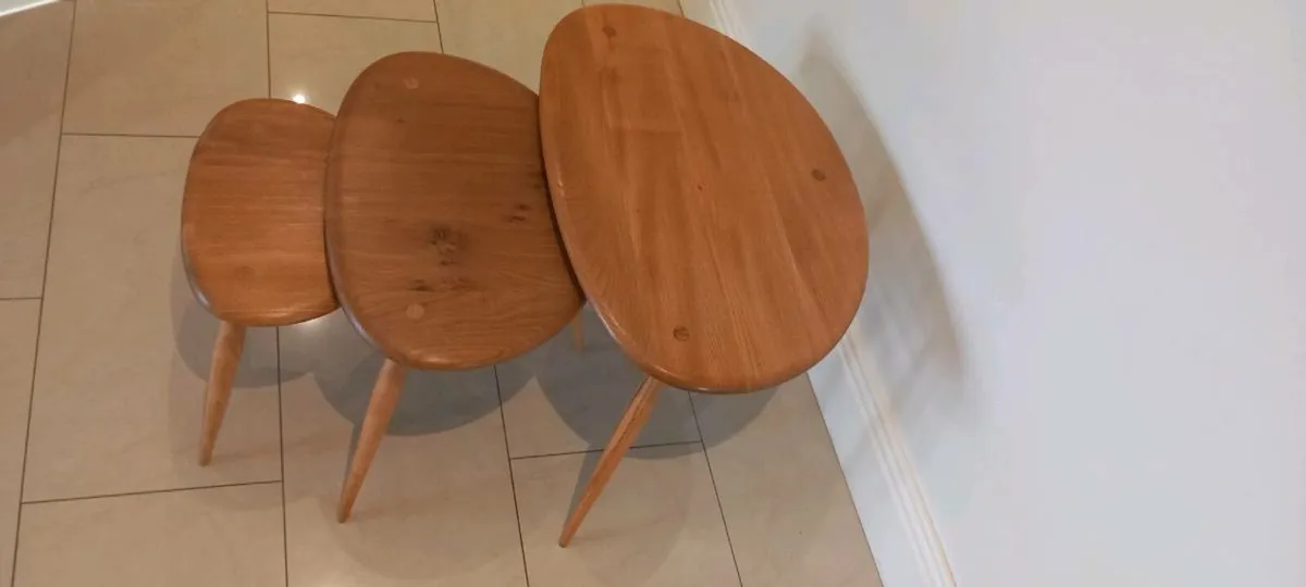 Ercol Pebble Tables - Image 4