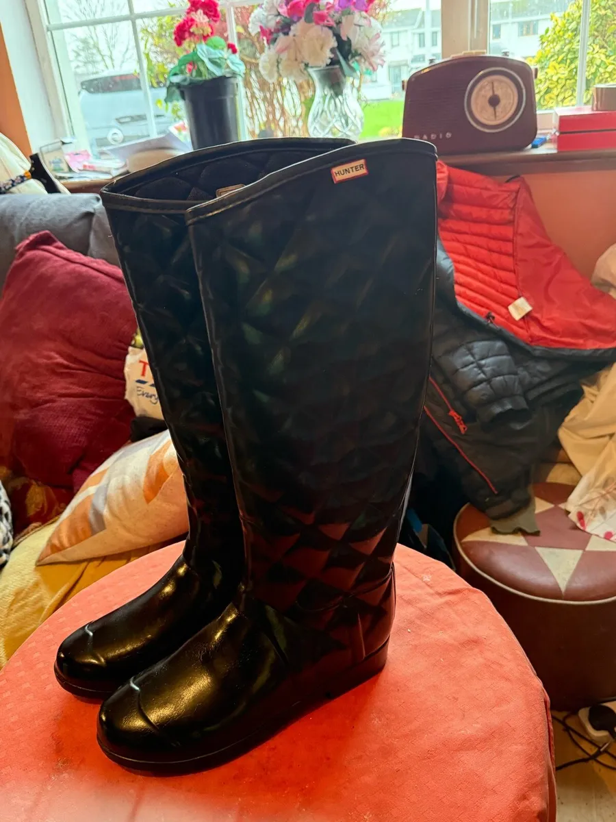 HUNTER Woman Original Tall Gloss  wellies - Image 2