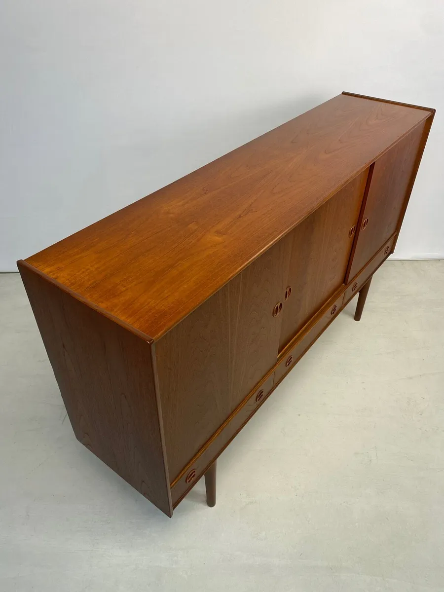 Vintage Mid Century Danish Teak Highboard - Image 2