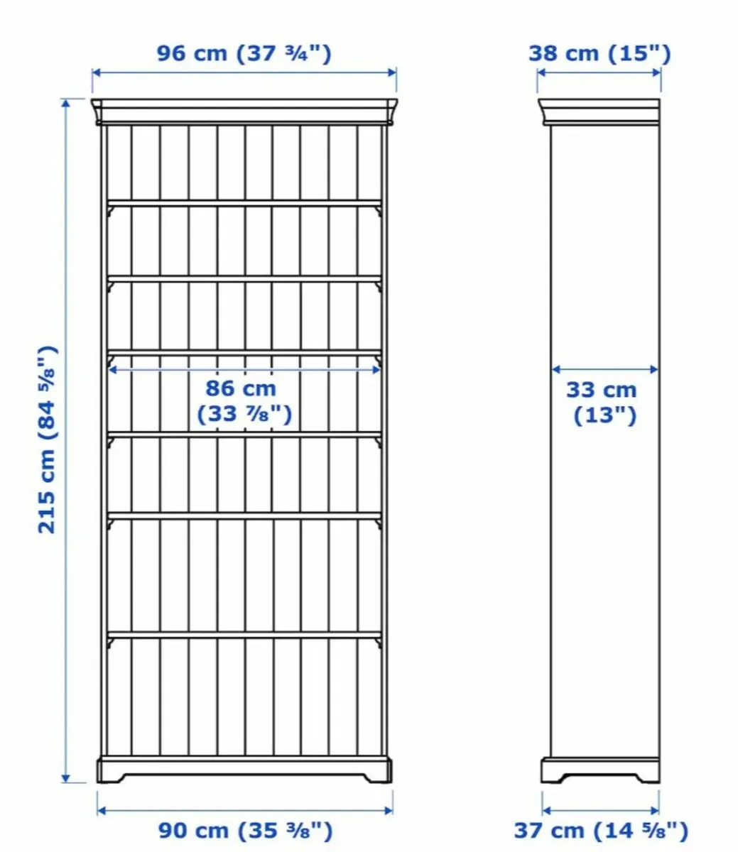Ikea Bookcase Grey Liatrop - Image 3