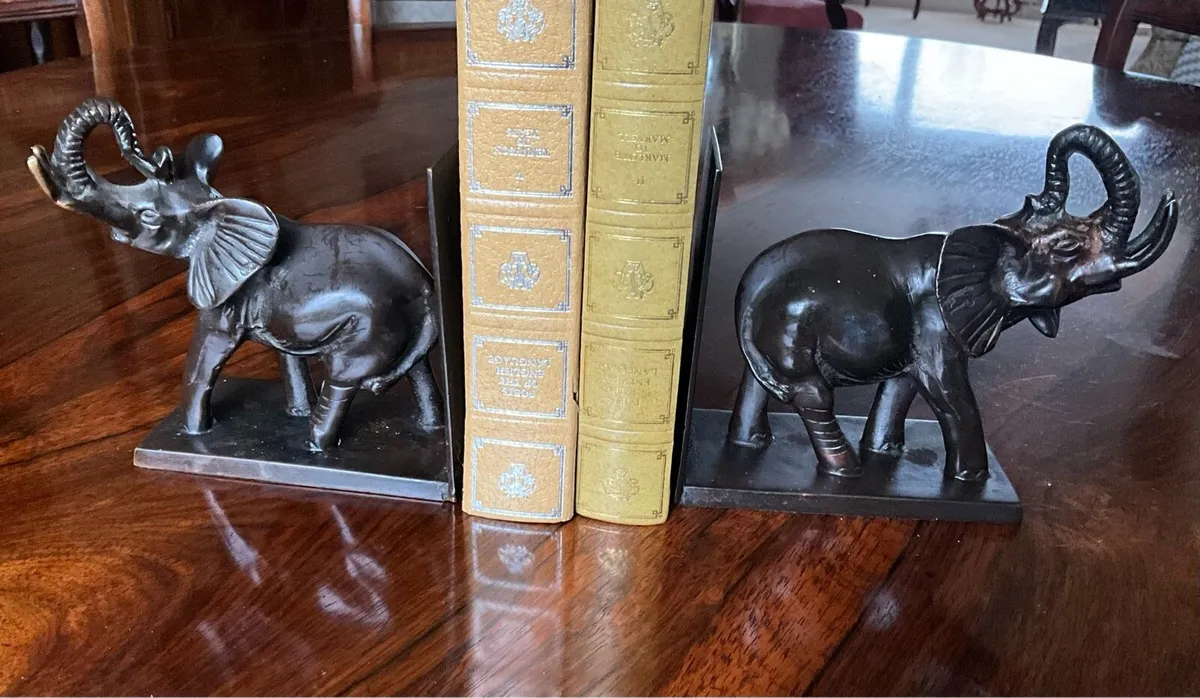 Pr. of Heavy Bronze Bookends - Image 3