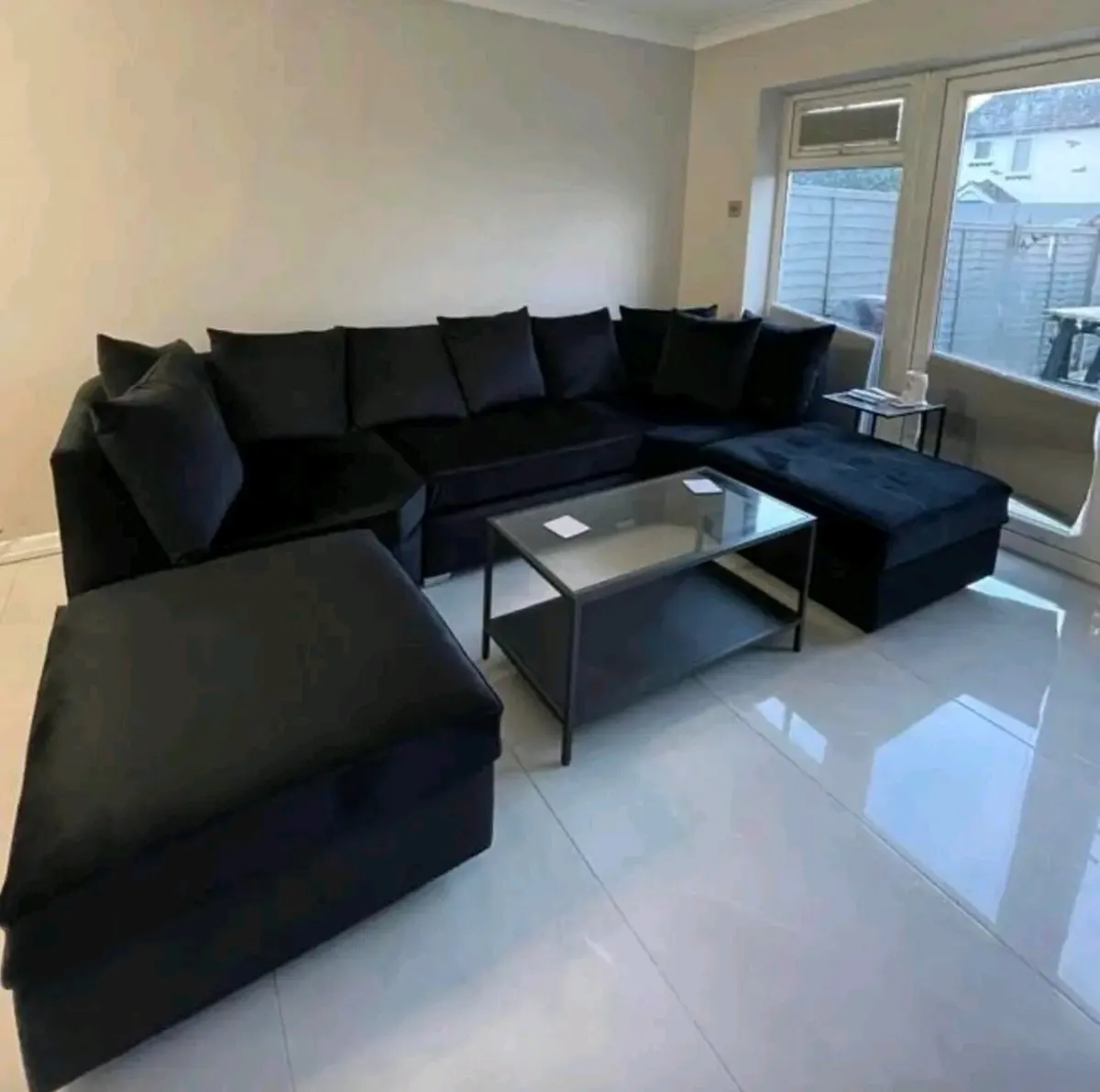 U shape Scatter & Fullback Cushions Sofa - Image 2