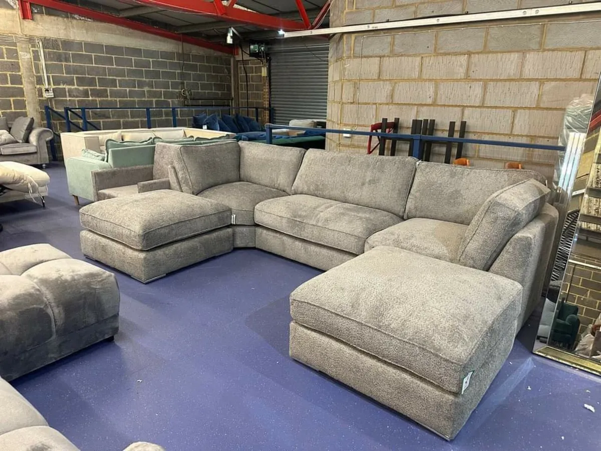 U shape Scatter & Fullback Cushions Sofa - Image 4