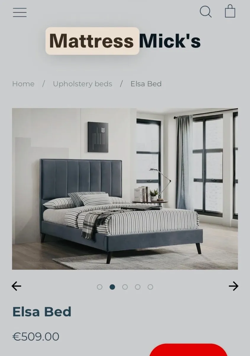 King 5ft Bed frame - Image 1