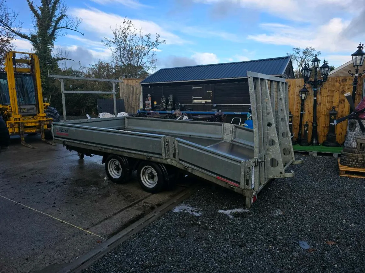 Nugent 14ft beavertail trailer full ramp door - Image 1