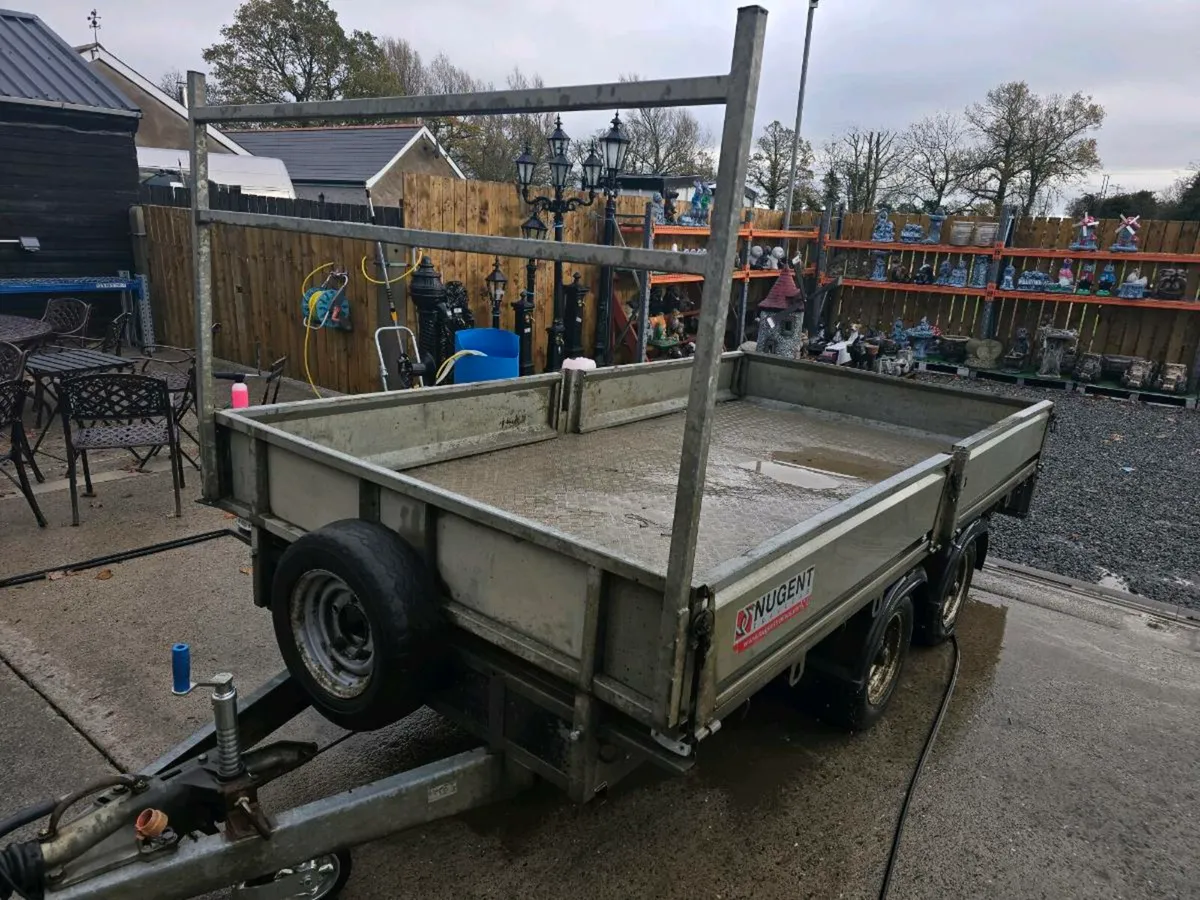 Nugent 12ft builders dropside trailer - Image 2
