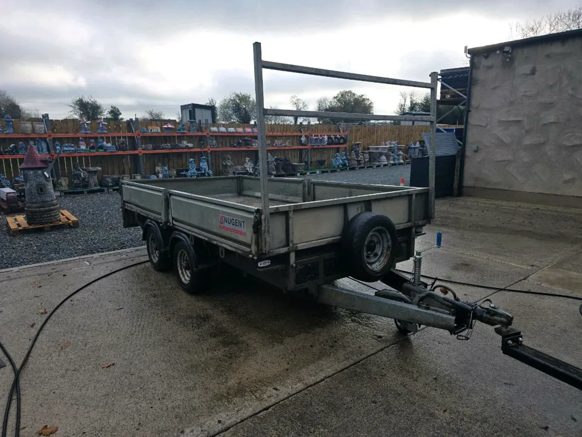 Nugent 12ft builders dropside trailer - Image 4