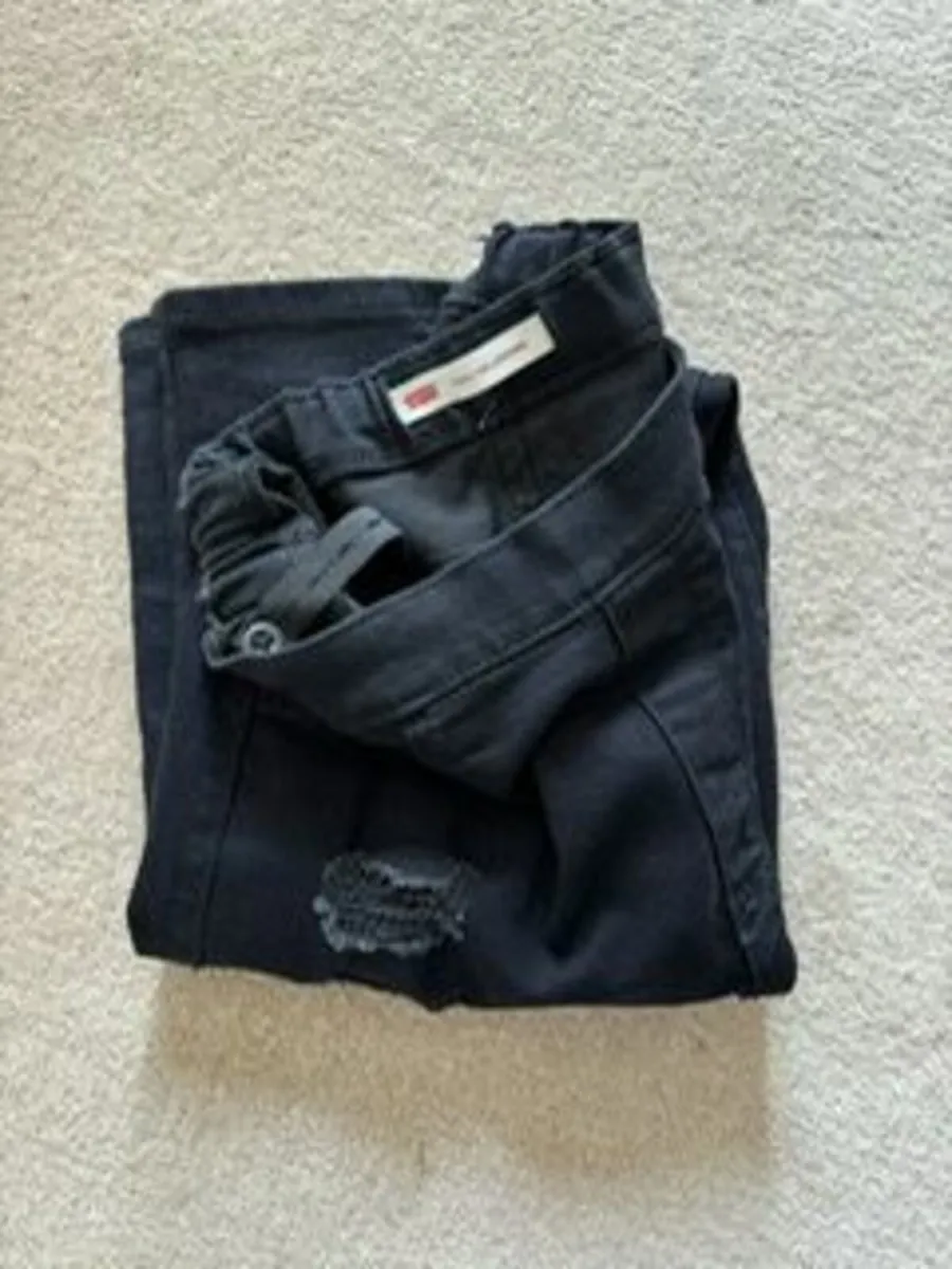 Levis Girls Black Jeggings age 14-15 - Image 3