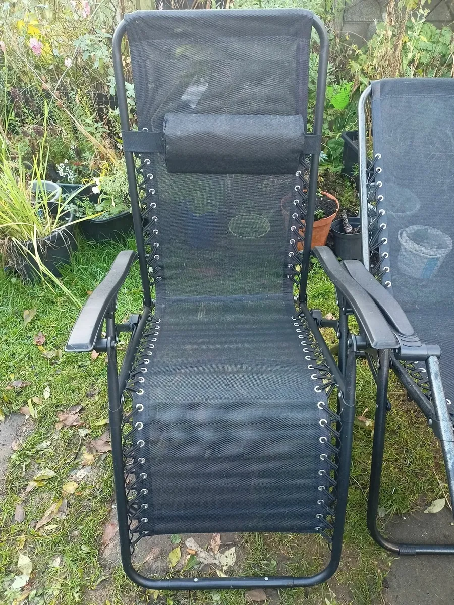 Garden loungers pair - Image 3