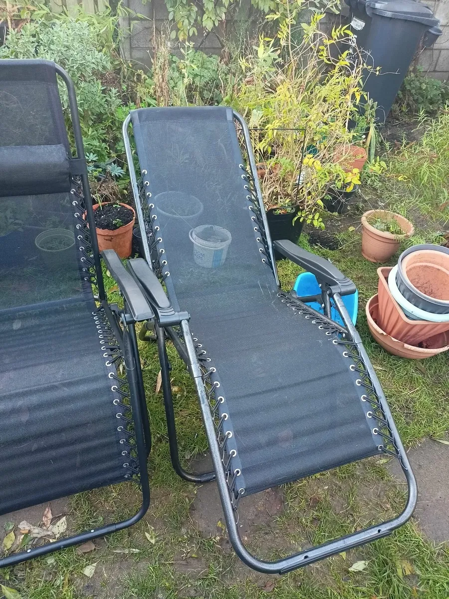 Garden loungers pair - Image 4