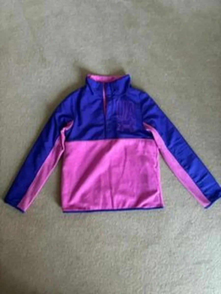 Under Armour Girls 1/4 Zip Fleece age 10-12 - Image 1