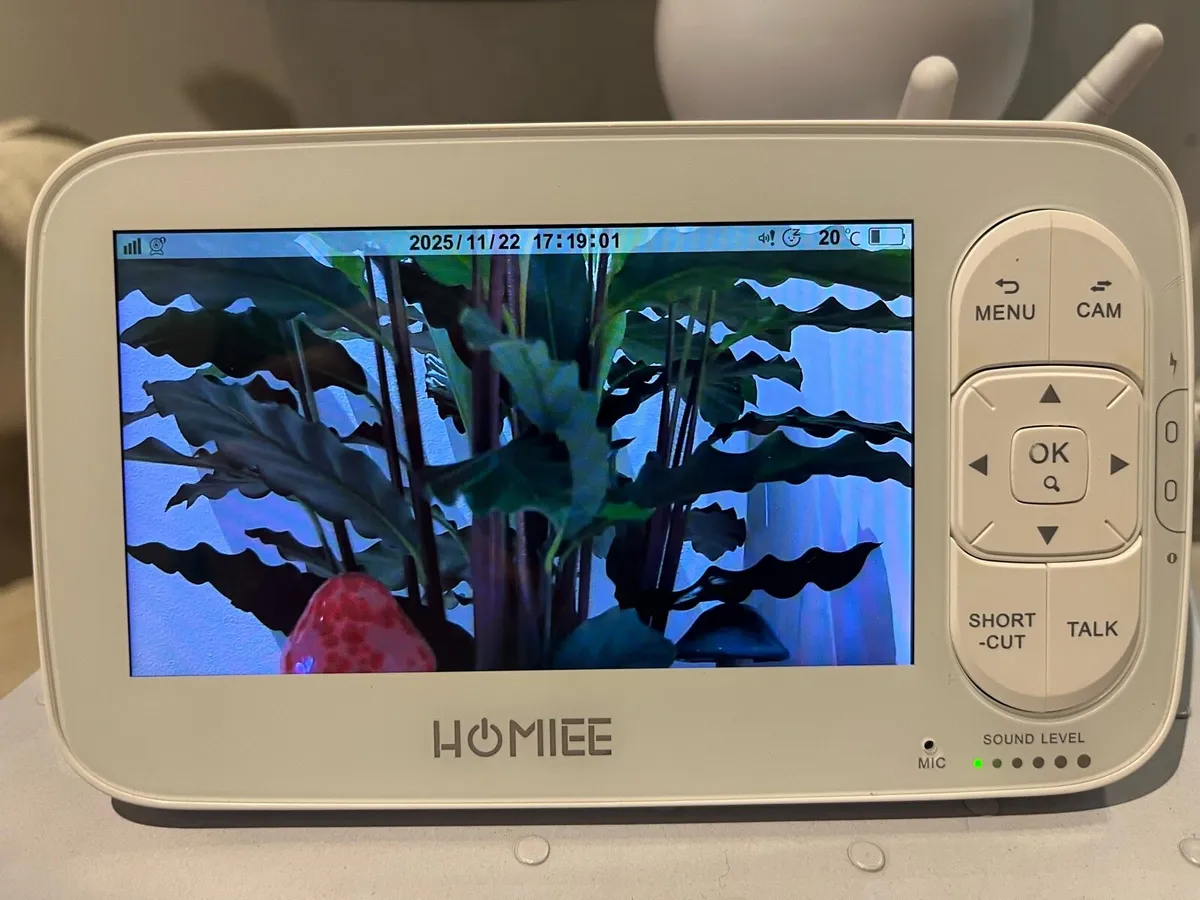 Homiee 720P Baby Monitor with 5’’LCD Colour Screen - Image 3