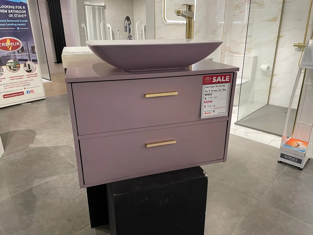 Ex-display Sonas Finland 80cm Cashmere Pink Unit - Image 1