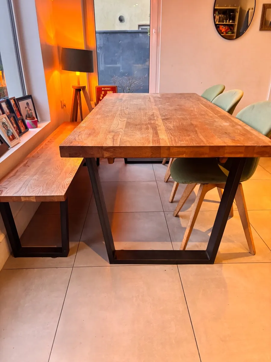 Dining Table and bench - Image 1