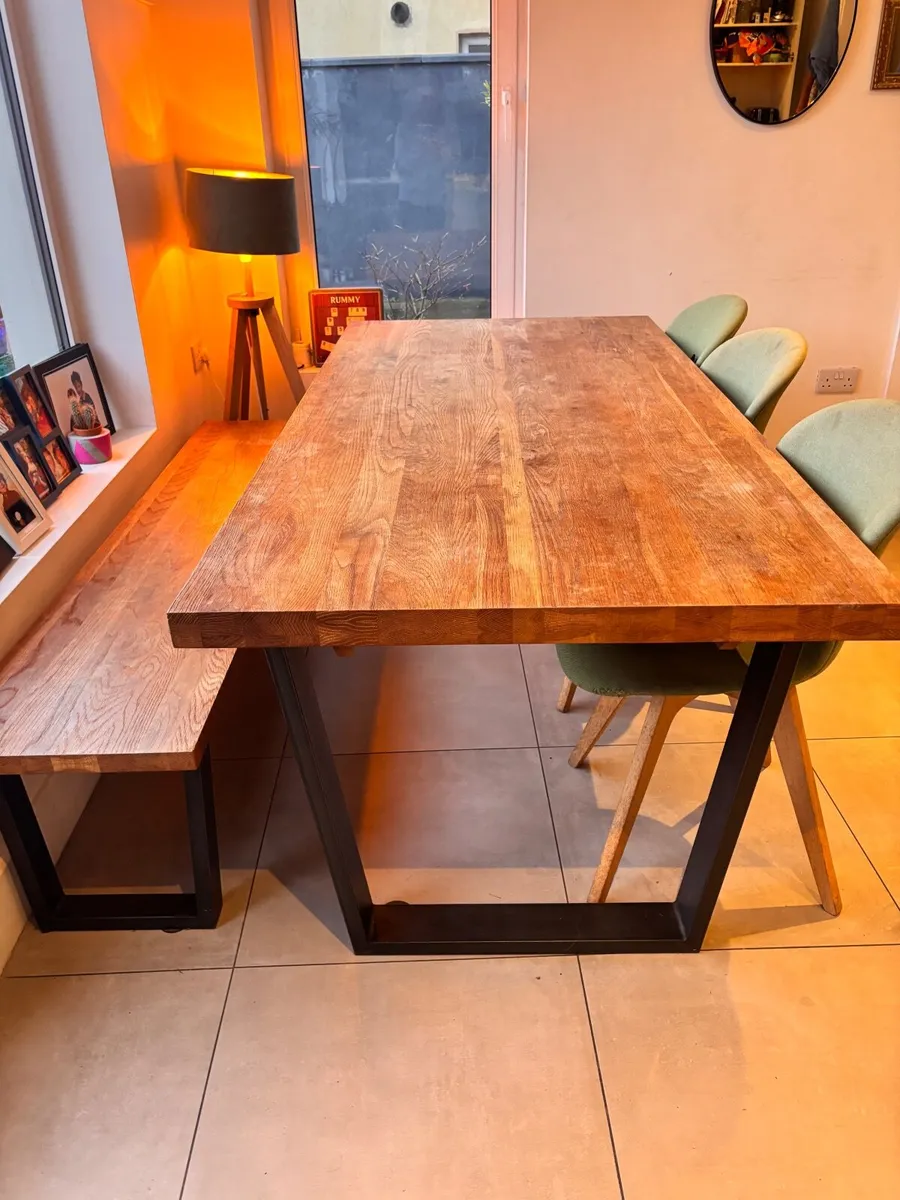 Dining Table and bench - Image 2