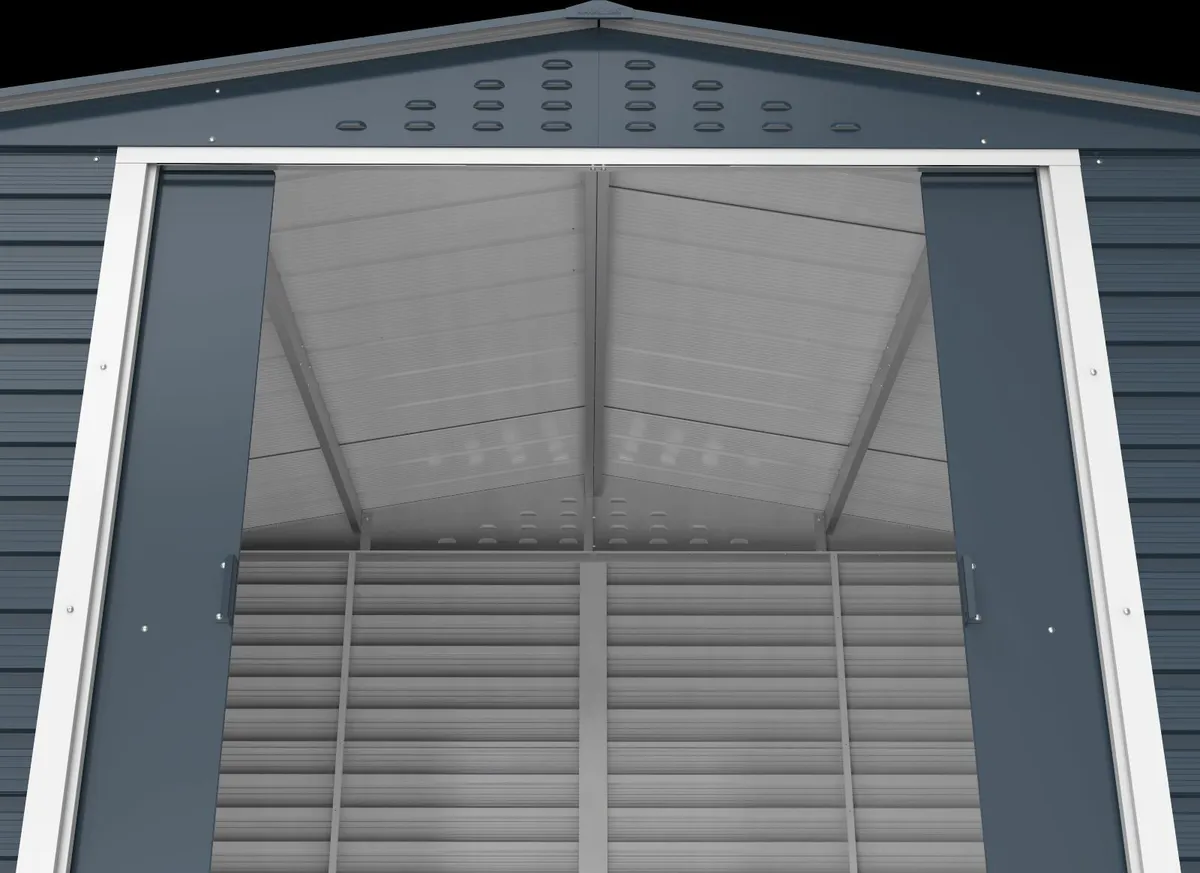 Alpine 10×8 Grey Steel Shed + FREE Floor Kit 🏡🔩 - Image 4