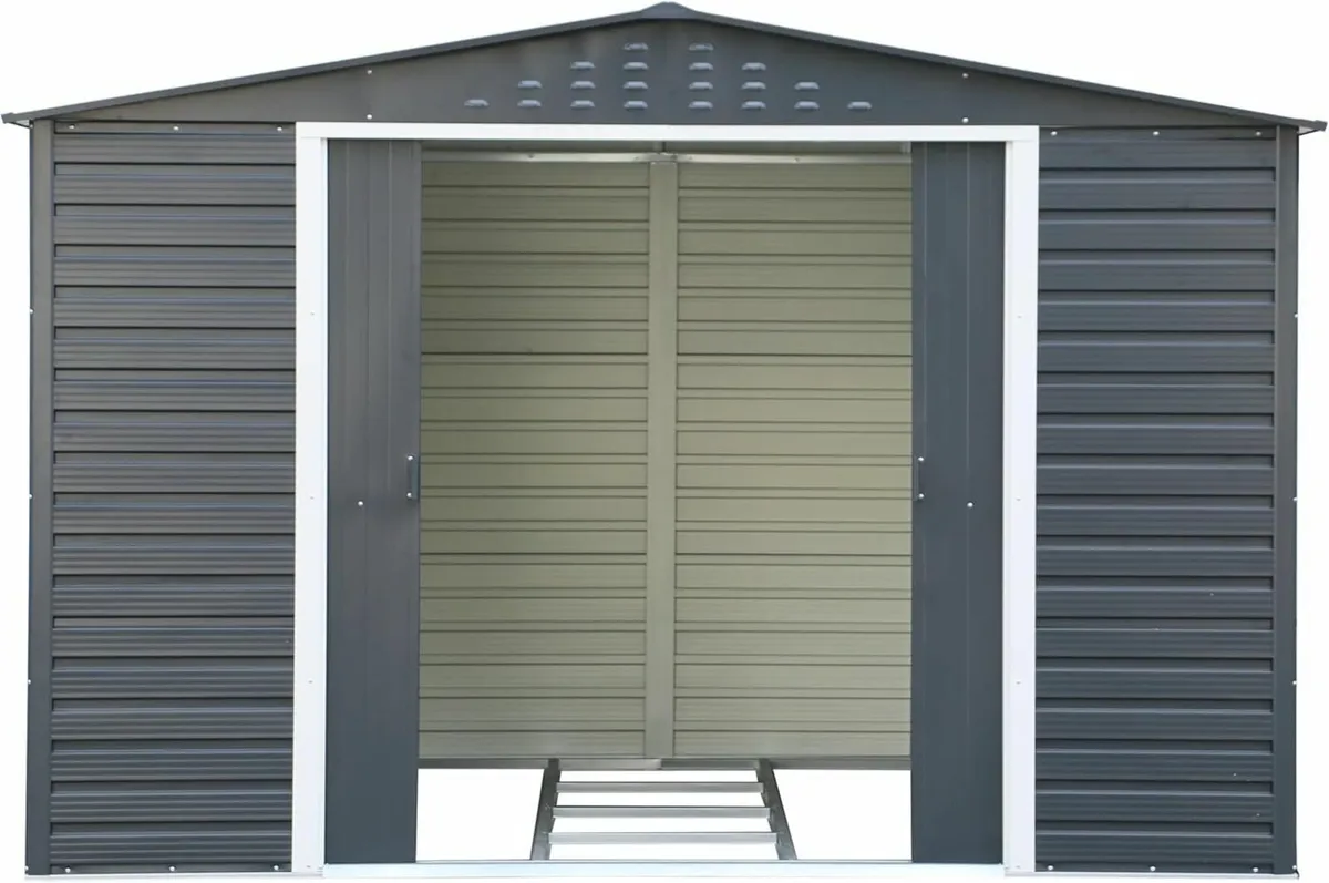 Alpine 10×8 Grey Steel Shed + FREE Floor Kit 🏡🔩 - Image 1