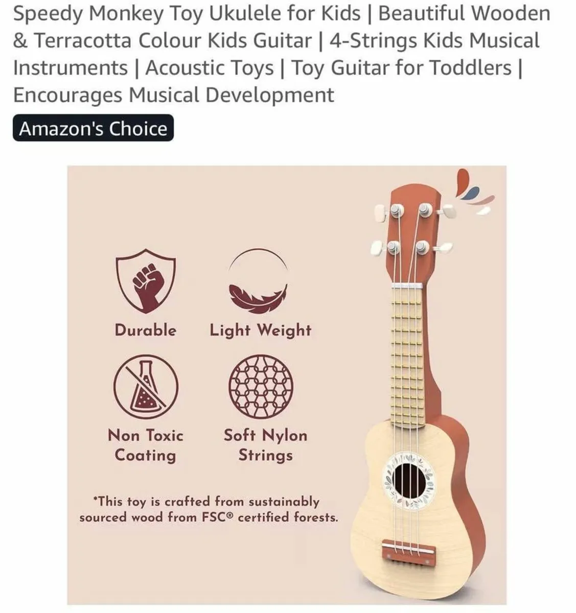 Toy ukulele UNOPENED - Image 3