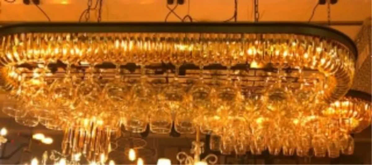 Large 1.4 Metre Island Chandelier w/ Glass Holder