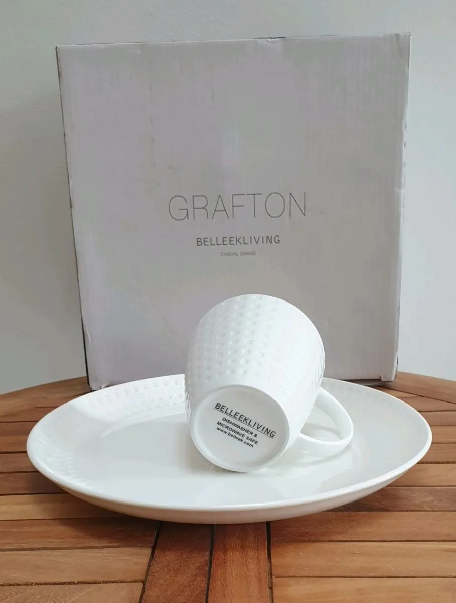 Belleek Living Cup & Tray Set - Image 2