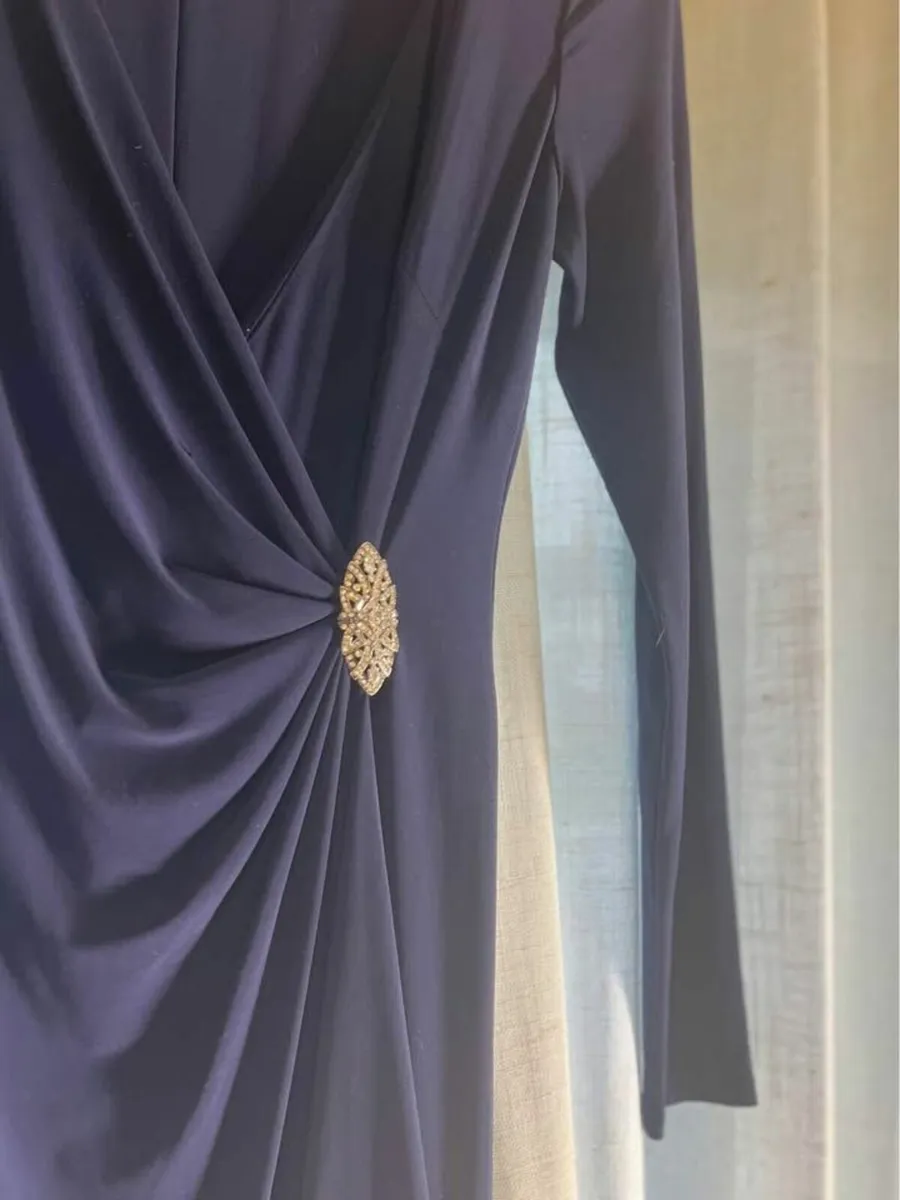 Ralph Lauren Evening Gown, Navy Blue - Image 2