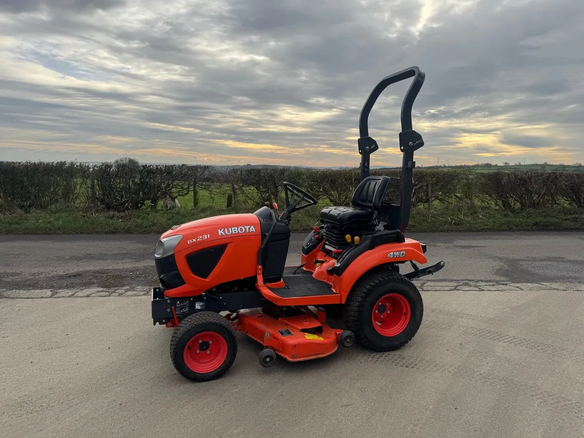 Kubota Compact Tractor with Mower - Image 1