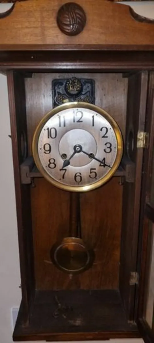 Large vintage German wall clock - Image 4