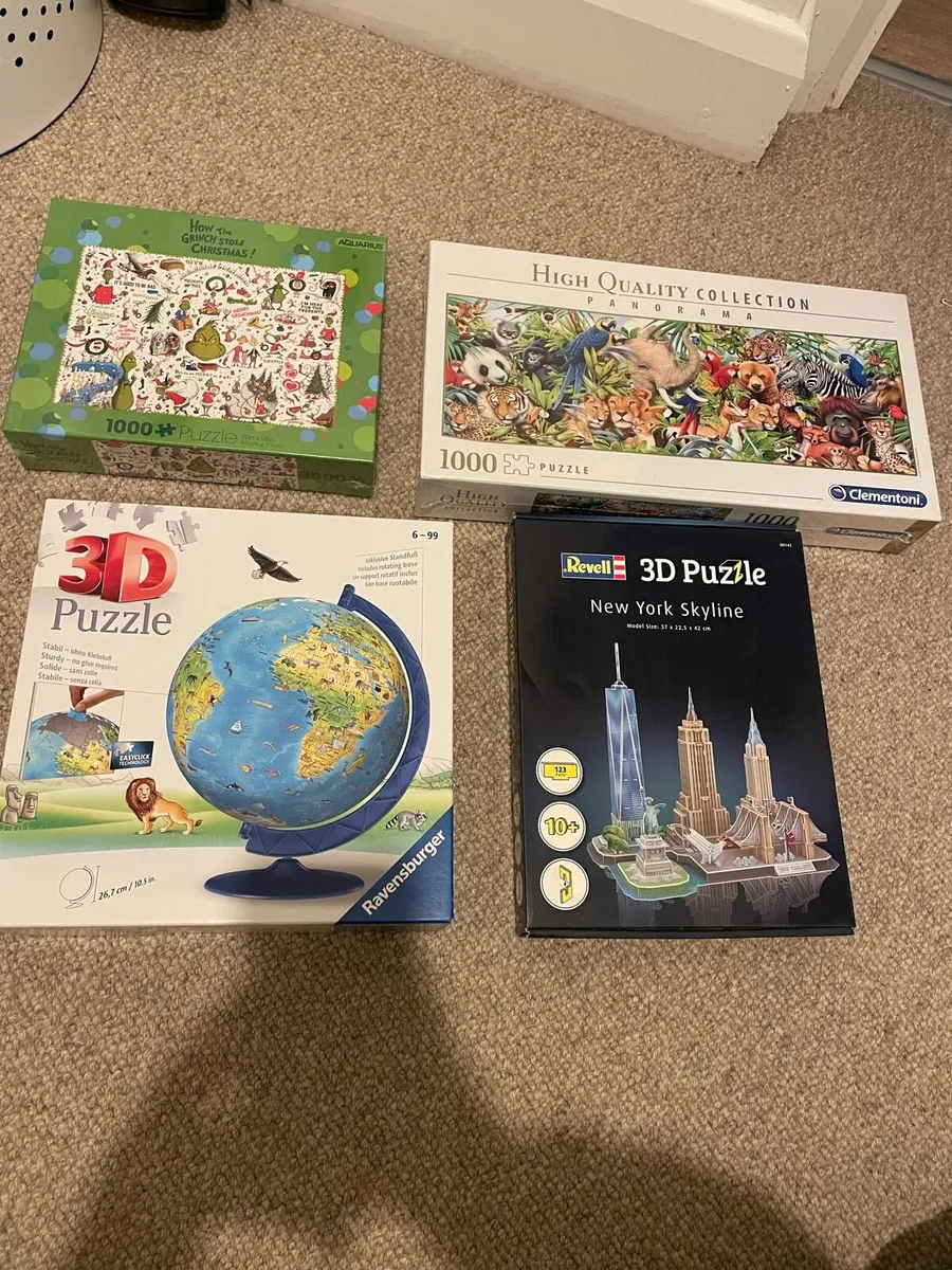 Selection of new and unopened puzzles & 3D puzzle - Image 1