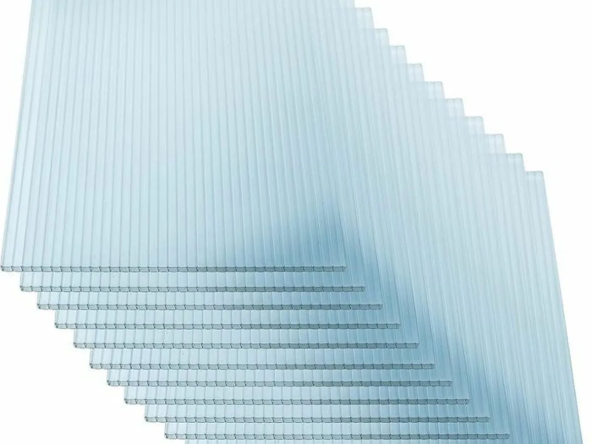 28 x Polycarbonate Twin Wall Sheets 60.5 x 121cm U - Image 2