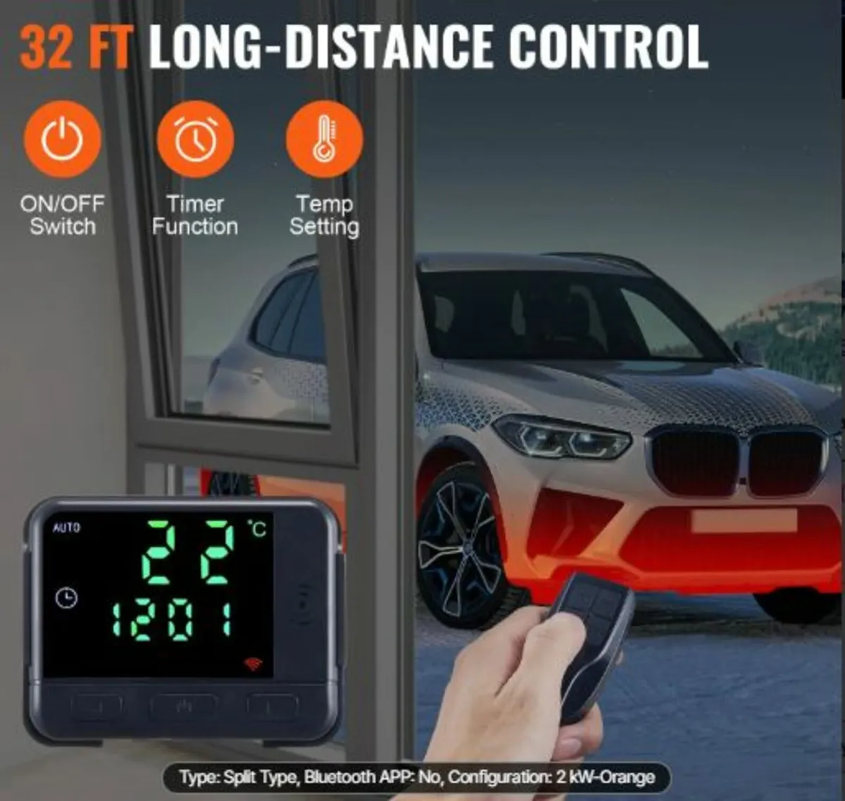 Diesel Air Heater,12V 2KWDiesel Heater with Remote - Image 4